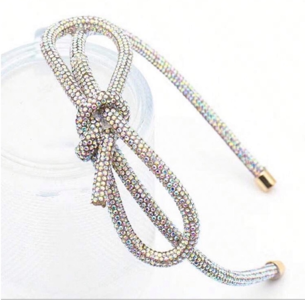 Noel Rhinestone Bow Headband